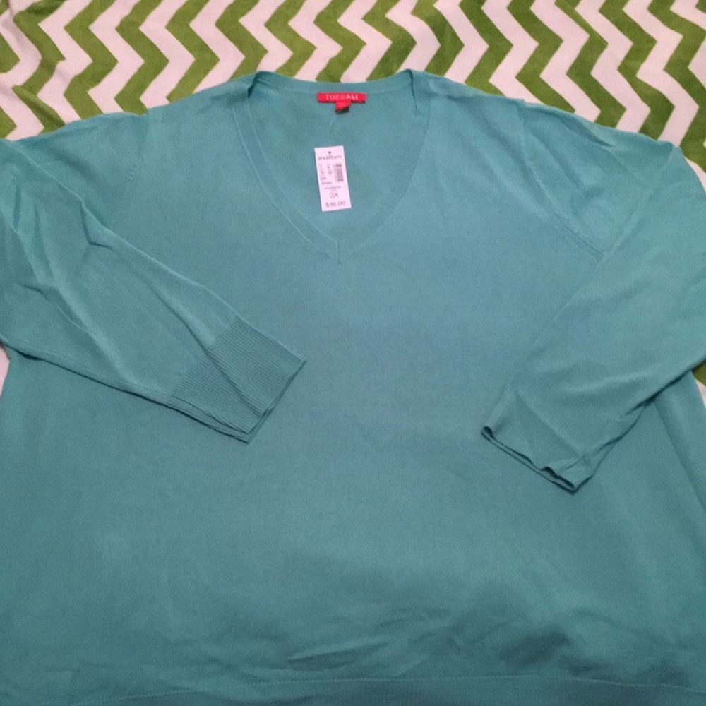 Brand new, cute, long-sleeved v-neck sweater